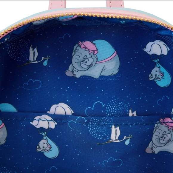 Loungefly Disney Mrs. Dumbo Cradle Trunk mini Backpack - Picture 4 of 4
